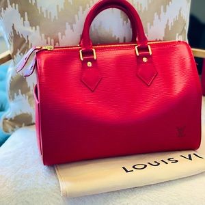 🦄  RED  🔥 EPI LV SPEEDY 25 ❣️MINT❣️